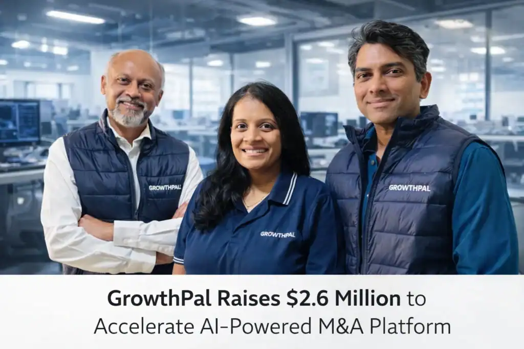 Growthpal founders: (L to R) Maneesh Bhandari, Shalu Mitruka and Amaresh Shirsat.