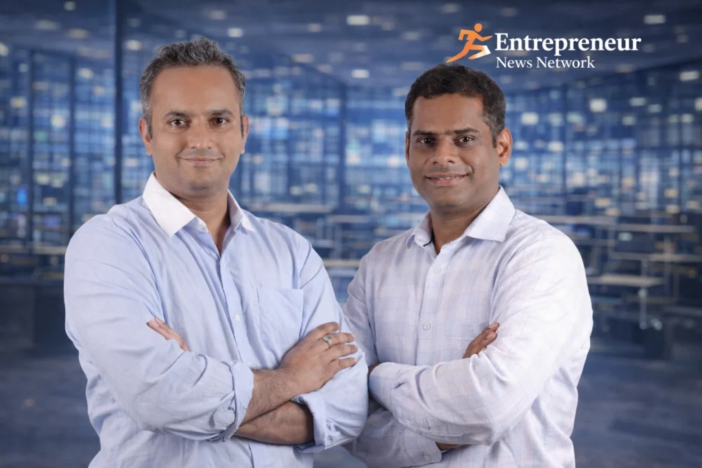 Octobotics Cofounders Mr Ishan Bhatnagar on left and Mr Gulshan Kumar on right