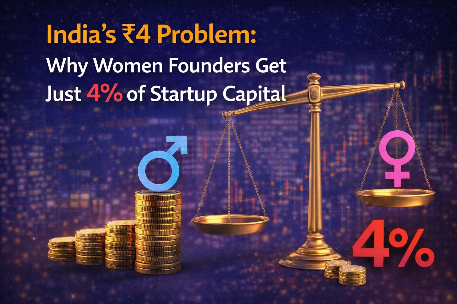 The ₹4 Problem: India's Gender Funding Gap That Costs Billions
