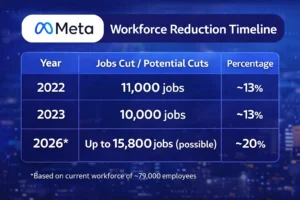 Meta Layoff timeline
