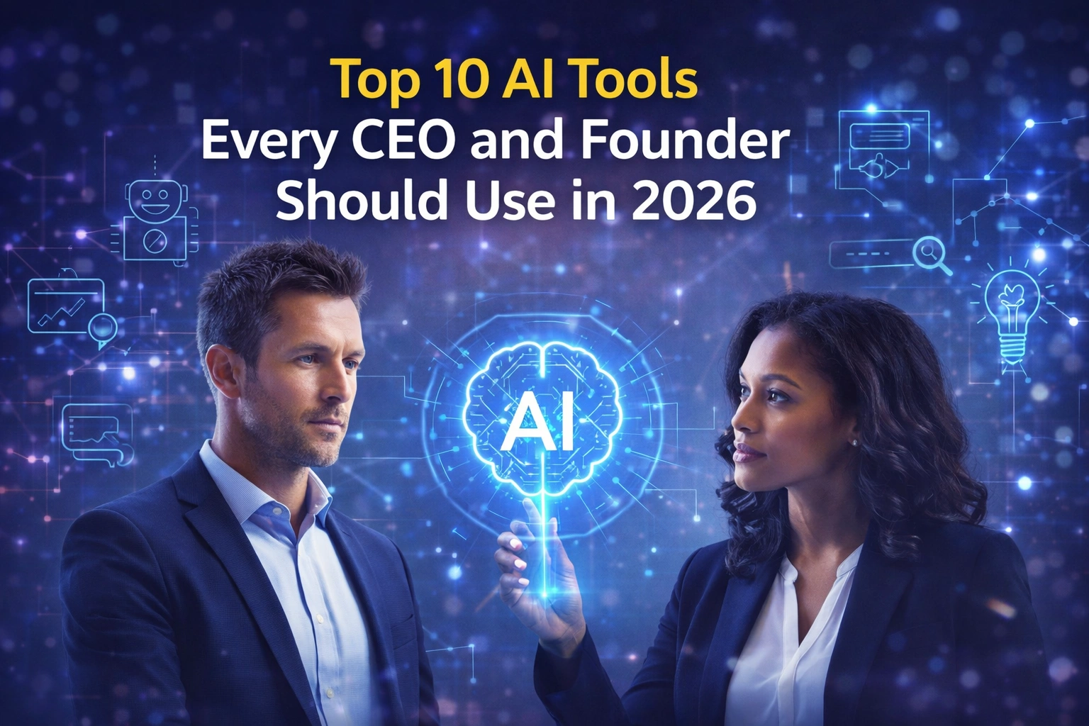 Top 10 AI Tools Every CEO and Founder Should Use in 2026