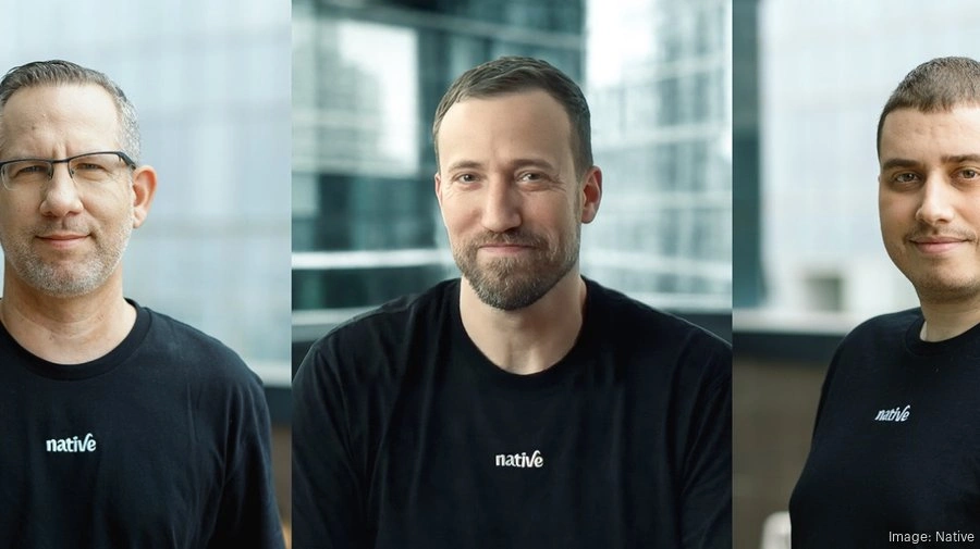 Native CEO Amit Megiddo, center, with Chief Technology Officer Eyal Faingold, left, and Chief Product Officer Gal Ordo.