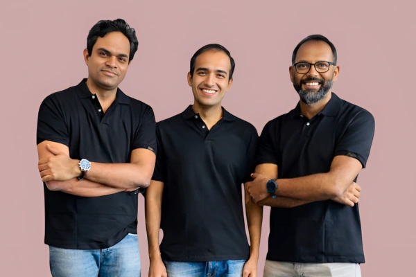 Abhinav Sinha, Vamshidhar Reddy, and Abhijeet Singh, co-founders, Nava