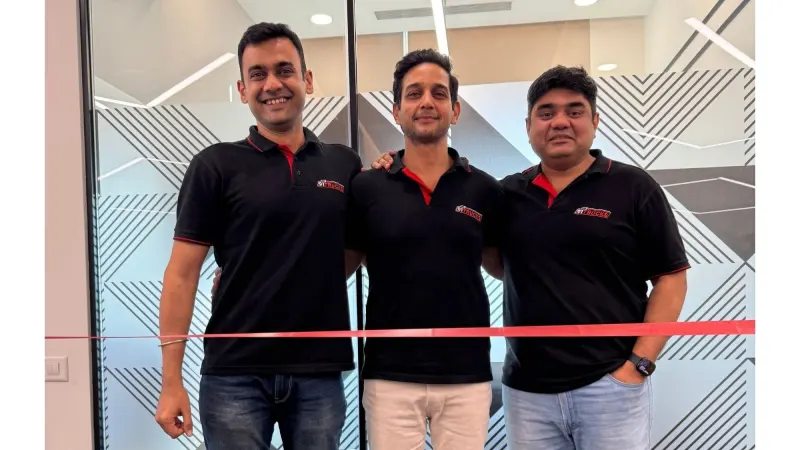 Cofounders of 91 Trucks: (L-R) Vikas Sharma, Abhishek Gautam and Siddharth Sharma.