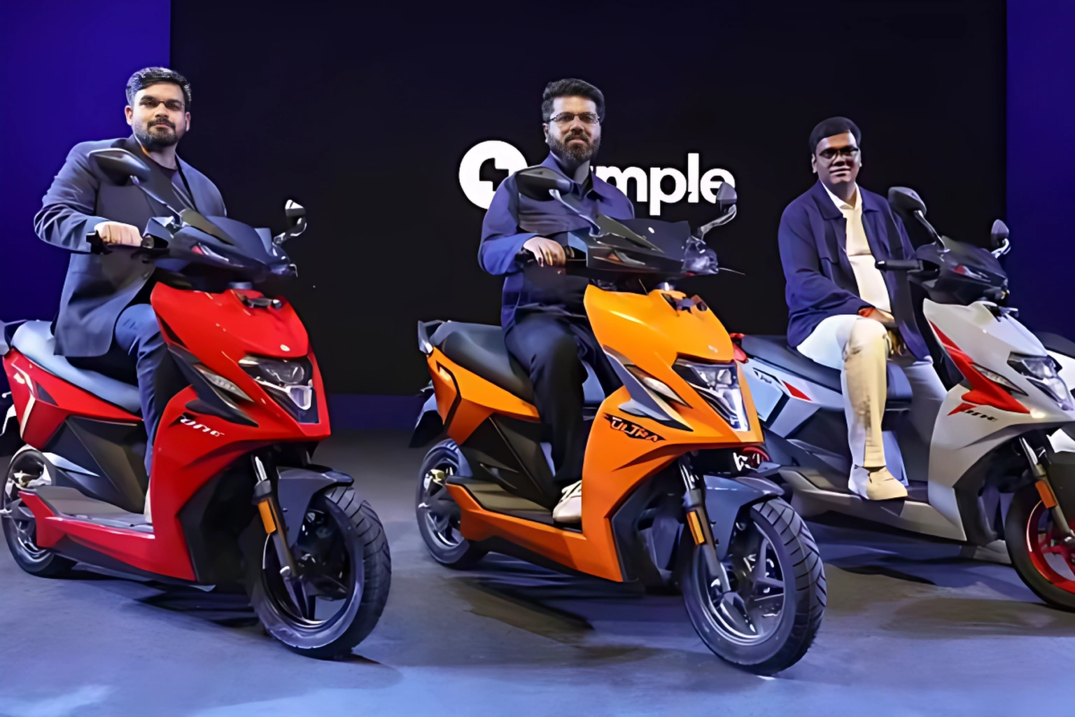 Suhas Rajkumar, Shreshth Mishra, and Ankit Gupta, co-founders, Simple Energy