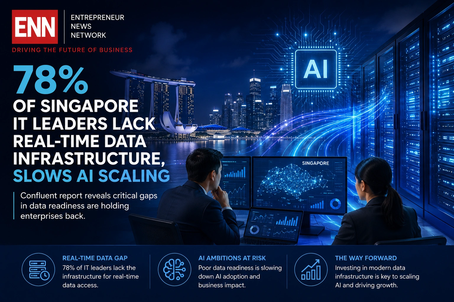 78% of Singapore IT Leaders Say Weak Data Infrastructure